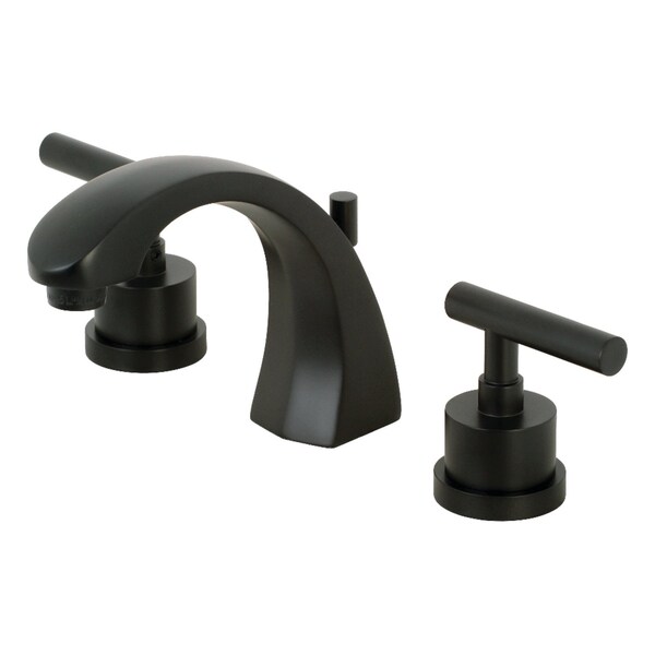 KS4980CML Manhattan 8" Widespread Bathroom Faucet, Matte Black